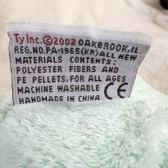 Ty Pluffies Grins the Frog Beanbag Plush Stuffed Animal Toy 10” 2002 Vintage - Picture 5 of 6